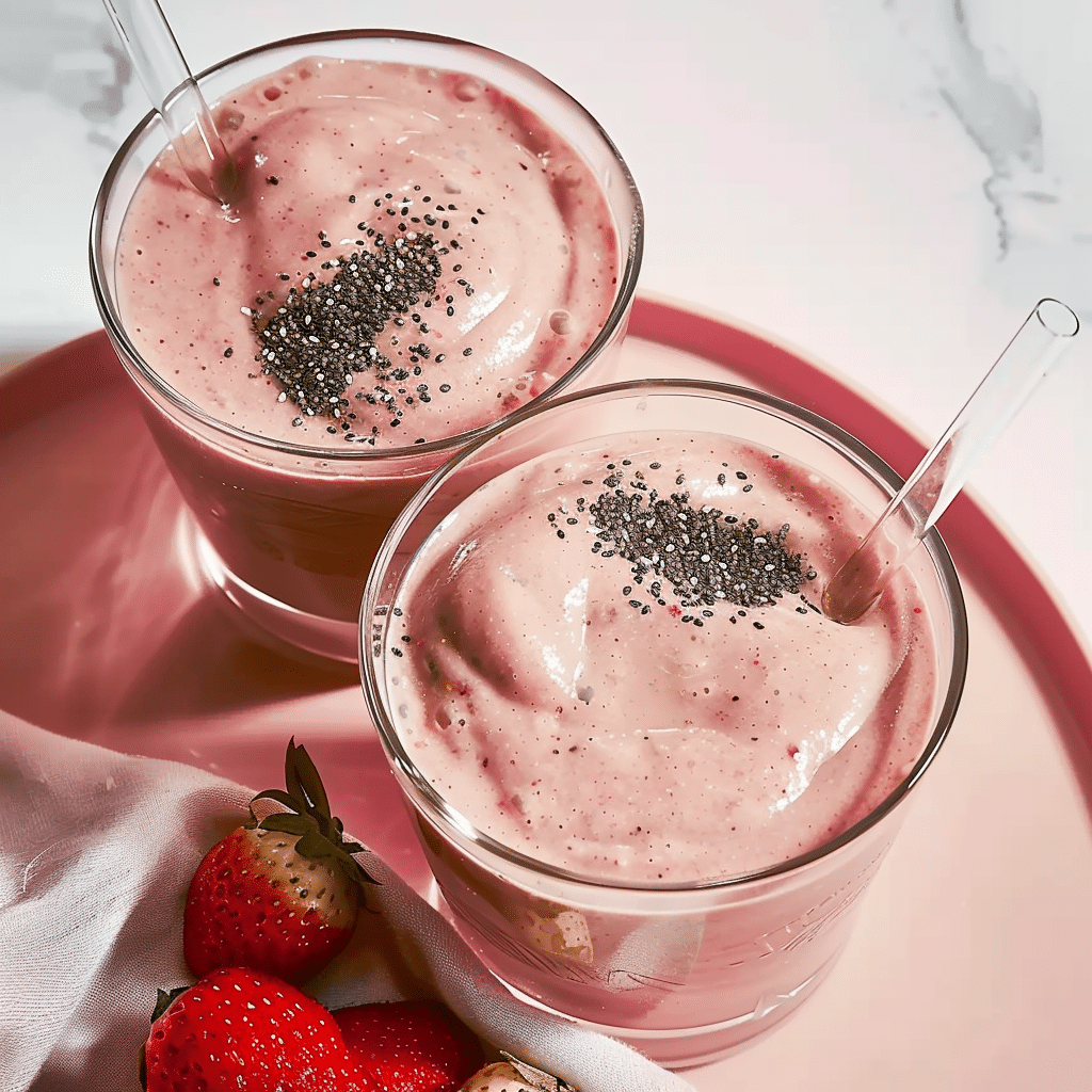Chia Seed Smoothie Recipes for Energy, Weight Loss & Daily Health 5 Chia seed smoothie with berries and mint on wooden table