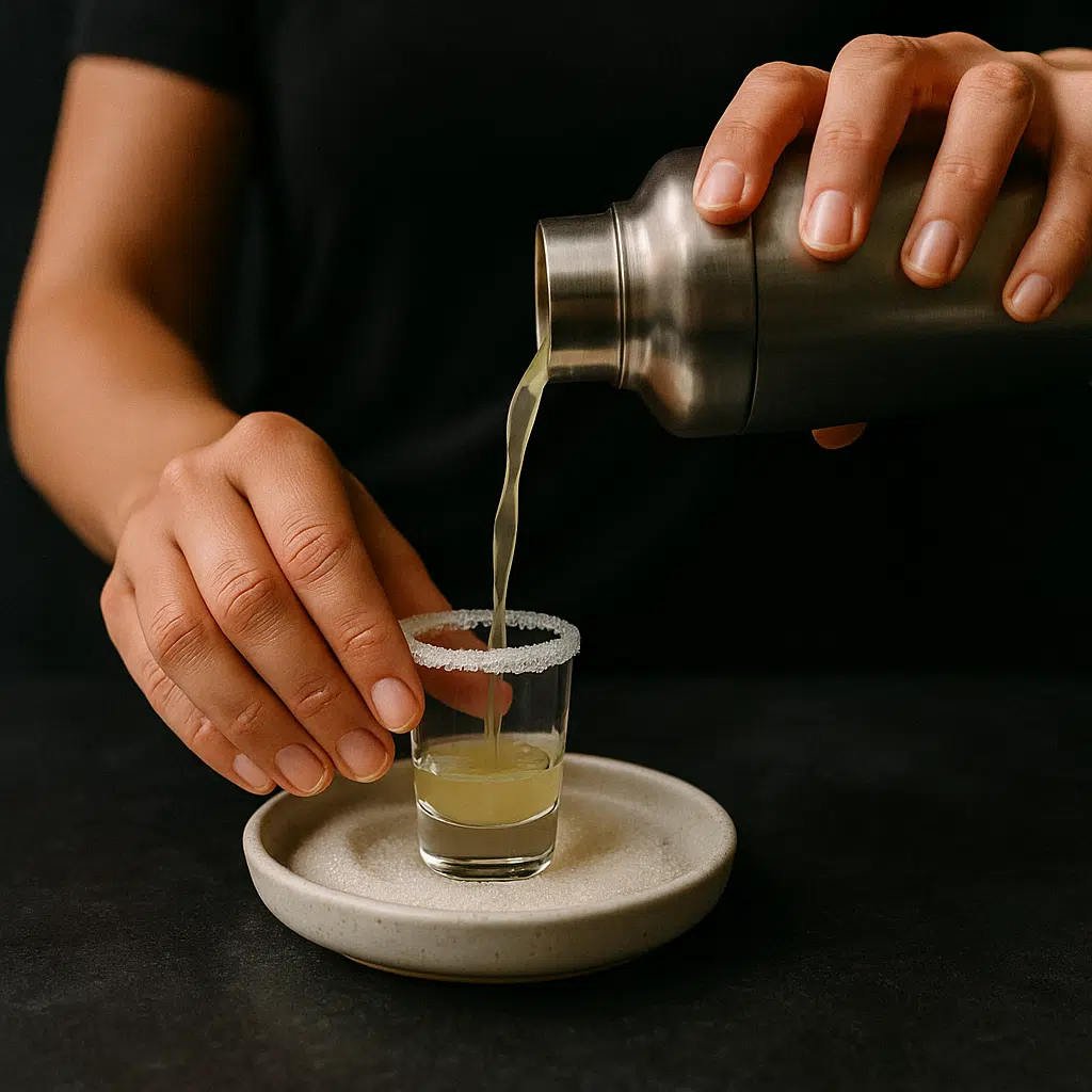 Chocolate Cake Recipe Shot – Easy, Boozy Dessert in a Glass 8 rimming glass for chocolate cake shot