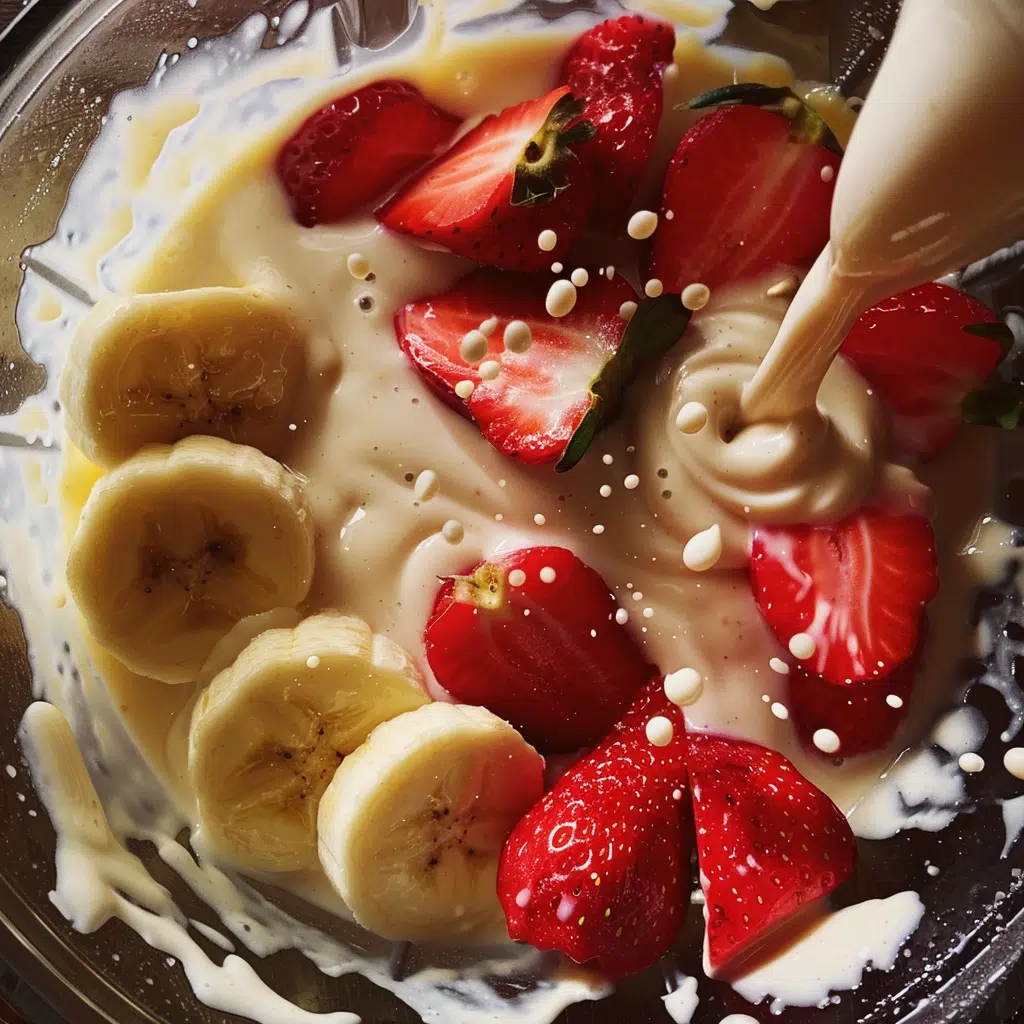 Fruit Smoothie Recipes with Almond Milk: Easy, Creamy, and Delicious 8 Ingredients added to blender for almond milk fruit smoothie