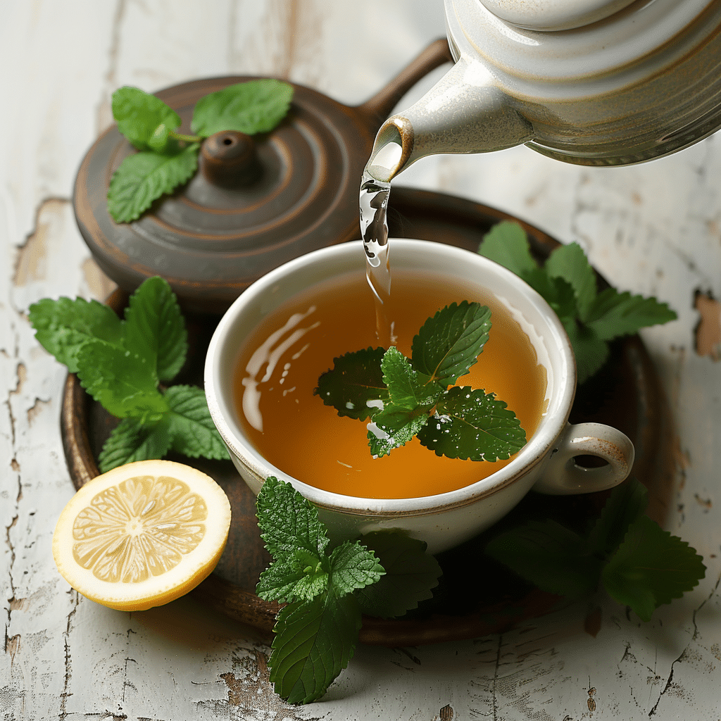 Lemon Balm Tea Recipe That Naturally Soothes Mind & Body 8 brewing lemon balm tea recipe process