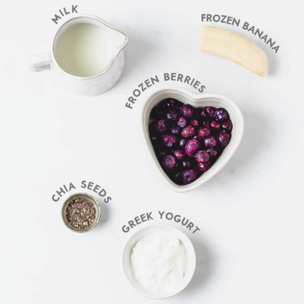 Easy Ninja Blender Fruit Smoothie Recipes: A Delicious Way to Power Your Day 8 Ninja smoothie ingredients on kitchen counter